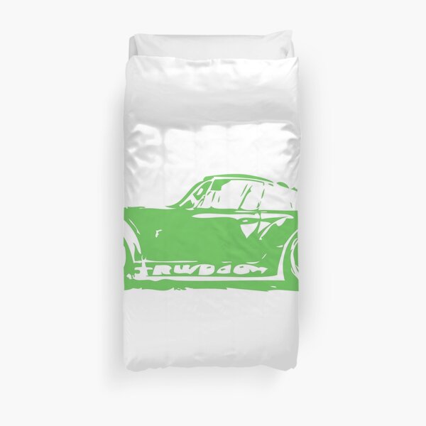 Green Porsche 911 Duvet Cover