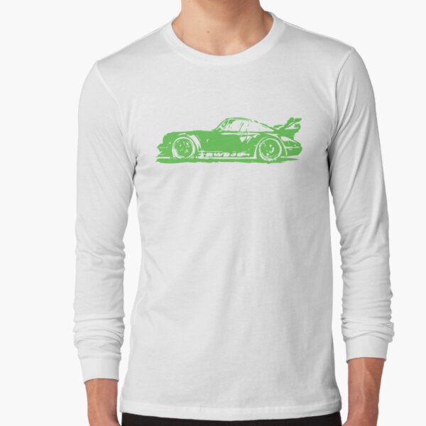 Green Porsche 911 Long Sleeve T-Shirt