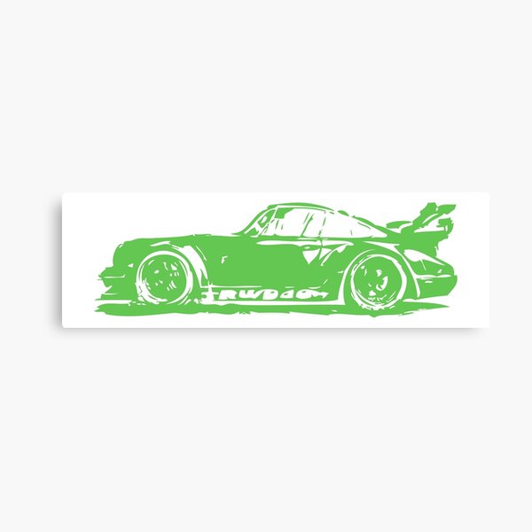 Green Porsche 911 Canvas Print