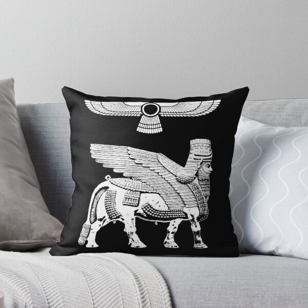 Item preview, Assyrian Winged Lamassu Bull and Ashur Winged Sun Disc designed and sold by KiaTheKing.