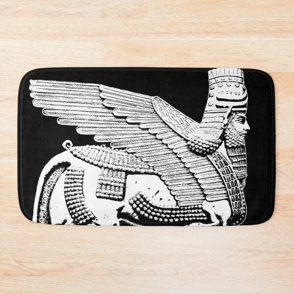 Item preview, Assyrian Winged Lamassu Bull and Ashur Winged Sun Disc designed and sold by KiaTheKing.