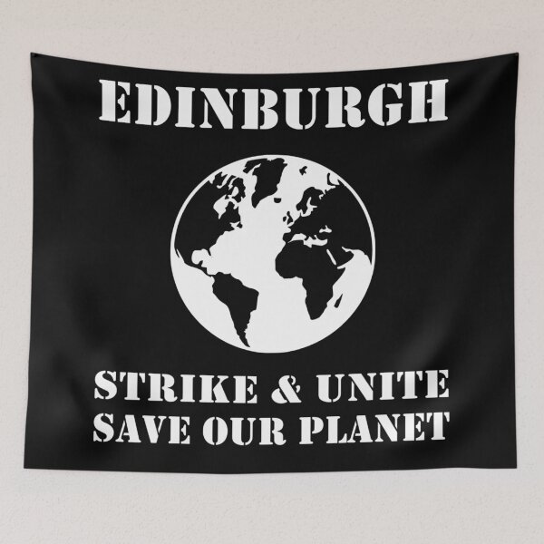 Item preview, EDINBURGH YOUNG CLIMATE STRIKERS SAVE OUR PLANET (W) designed and sold by PoshJocks.