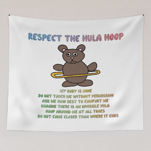 Item preview, Respect the hula hoop designed and sold by NatLeBrunDesign.