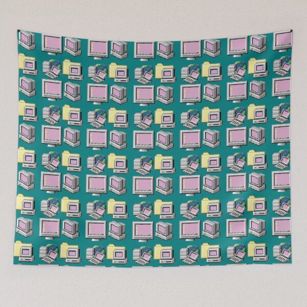 Item preview, Pink Windows 98 Desktop Icons Set Classic Green Background designed and sold by eliza-beth-.