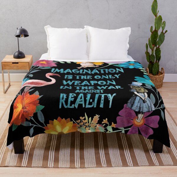 Item preview, Alice In Wonderland Floral Imagination Quote designed and sold by maryedenoa.