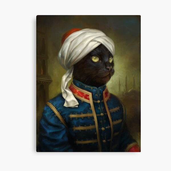 The Hermitage Court Moor Cat Canvas Print