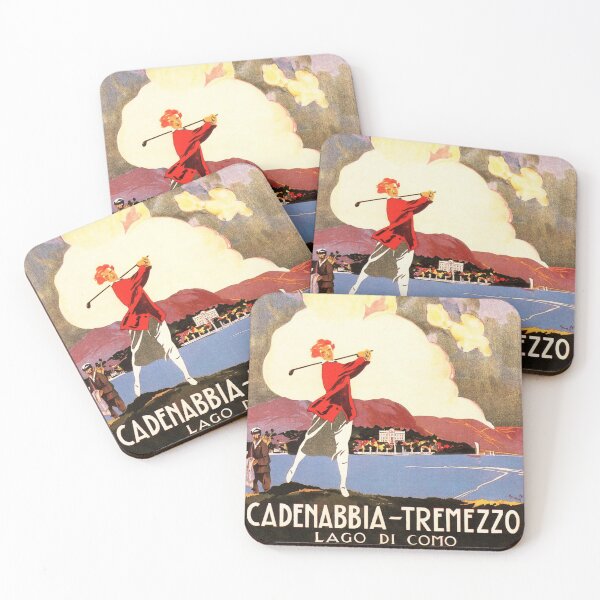 Item preview, CADENABBIA TREMEZZO For Golf Tennis ENIT Retro Italy Travel designed and sold by retroposters.
