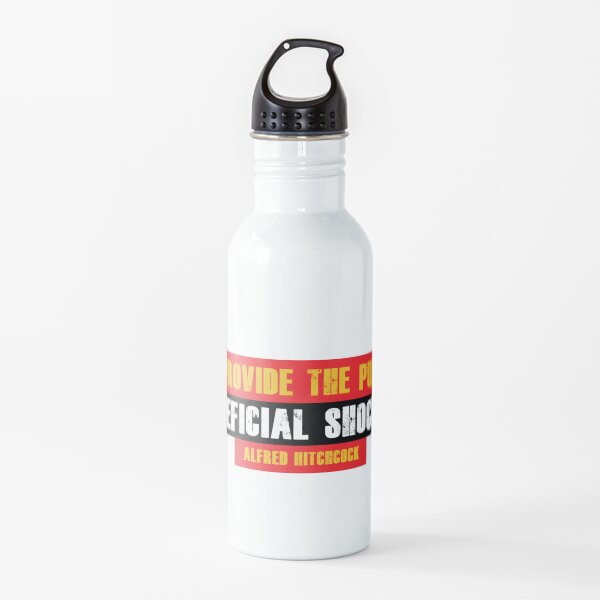 Alfred Hitchcock Quote Water Bottle
