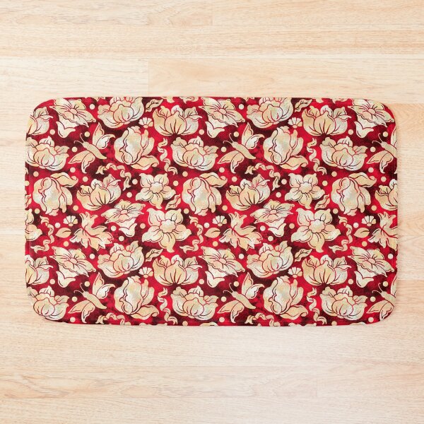 Item preview, Pearl Flowers Vintage Retro Floral Pattern designed and sold by ptitsa-tsatsa.