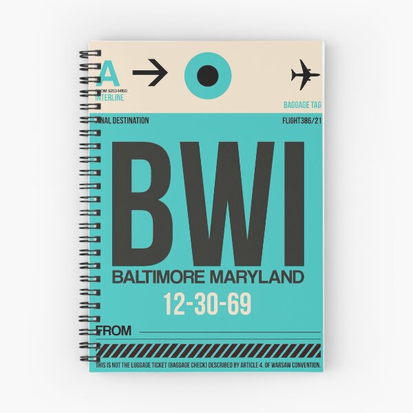 Item preview, Baltimore Luggage Tag 1 designed and sold by Irina March.