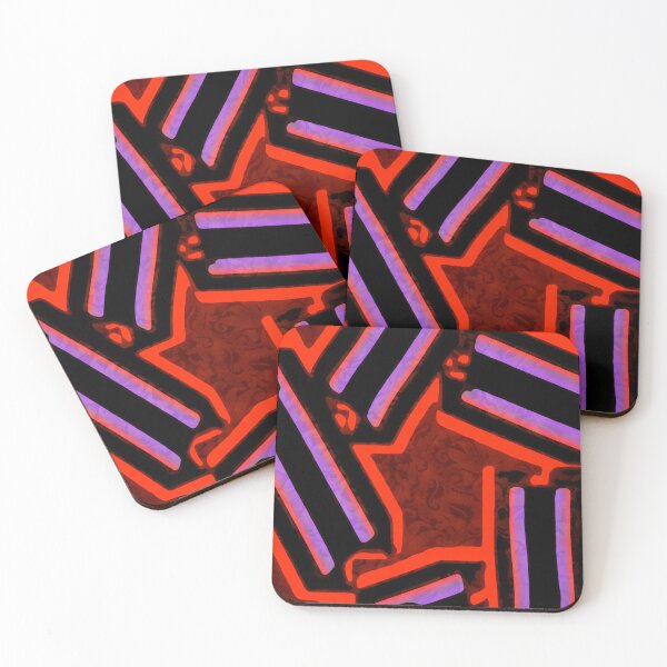 Item preview, Neon Red Black and Magenta Blast designed and sold by Ladydi.