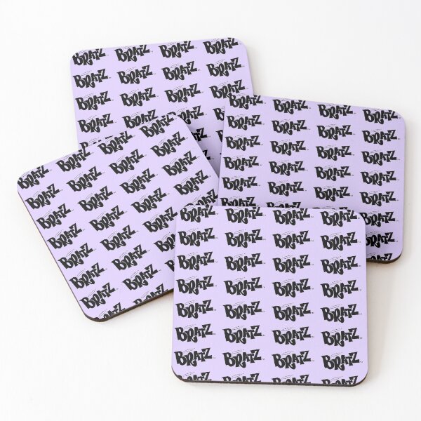 Pastel Purple Bratz Pattern Posavasos (lote de 4)