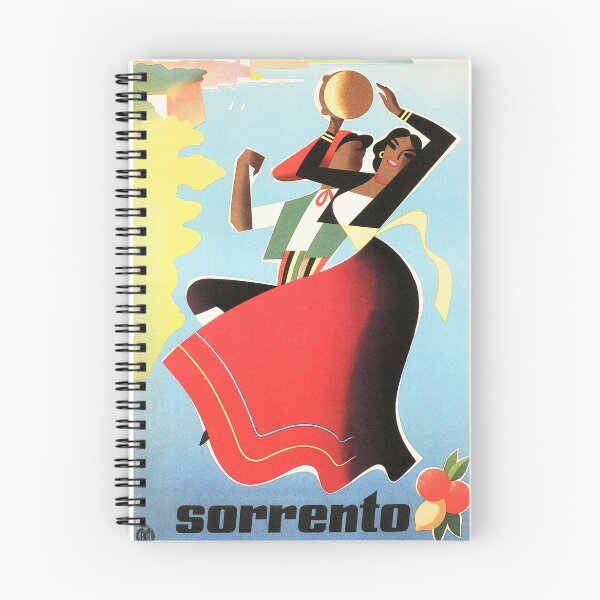 Item preview, SORRENTO Naples Italian Girls Dancing Retro Italian Travel designed and sold by retroposters.