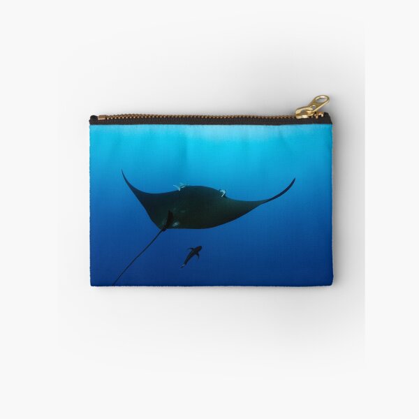Item preview, Giant black manta ray in the blue designed and sold by Natalia Pryanishnikova.