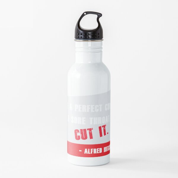 Alfred Hitchcock Quotes Water Bottle