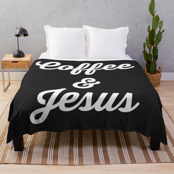 Item preview, Coffee & Jesus Funny Quote designed and sold by quarantine81.