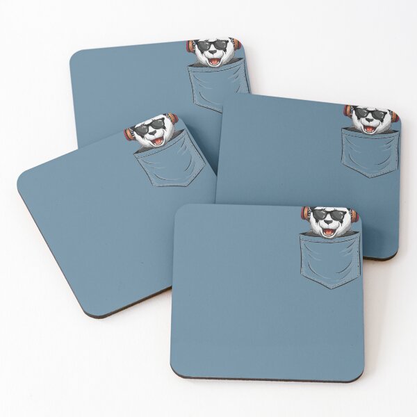 Item preview, Funky Hipster Panda In Pocket with Headphones & Sunglasses  designed and sold by Skizzenmonster.