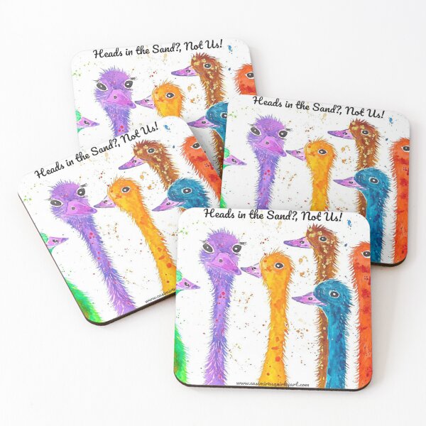 Item preview, Quirky, Colourful Ostriches designed and sold by Casimirasart.