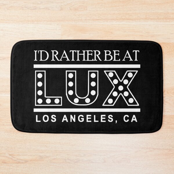 Item preview, I'd rather be at Lux - white on black designed and sold by KillianIsMyHome.