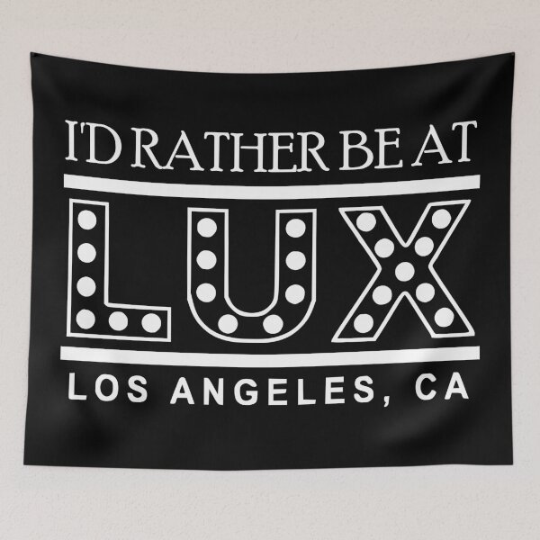 Item preview, I'd rather be at Lux - white on black designed and sold by KillianIsMyHome.