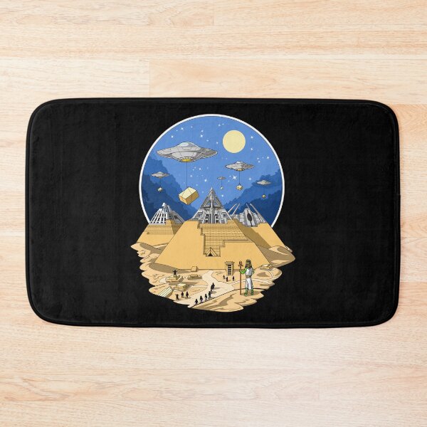 Item preview, Aliens Bulding Egyptian Pyramids designed and sold by underheaven.