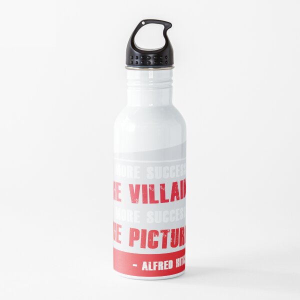 Alfred Hitchcock Quote Water Bottle