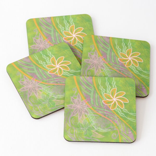 Item preview, Hawaiian - Samoan - Polynesian Floral Beach Print designed and sold by sunnthreads.