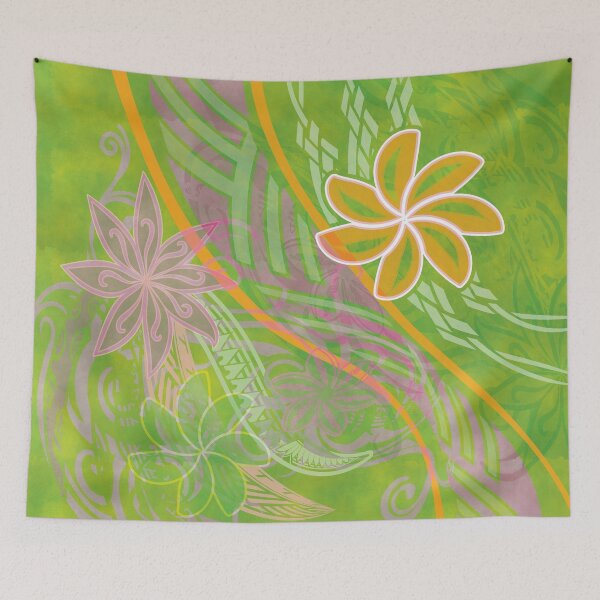 Item preview, Hawaiian - Samoan - Polynesian Floral Beach Print designed and sold by sunnthreads.