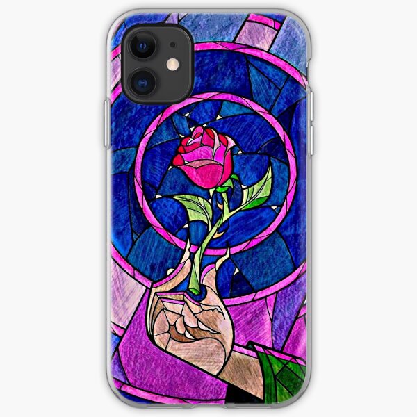 rose beauty and the beast iPhone Soft Case