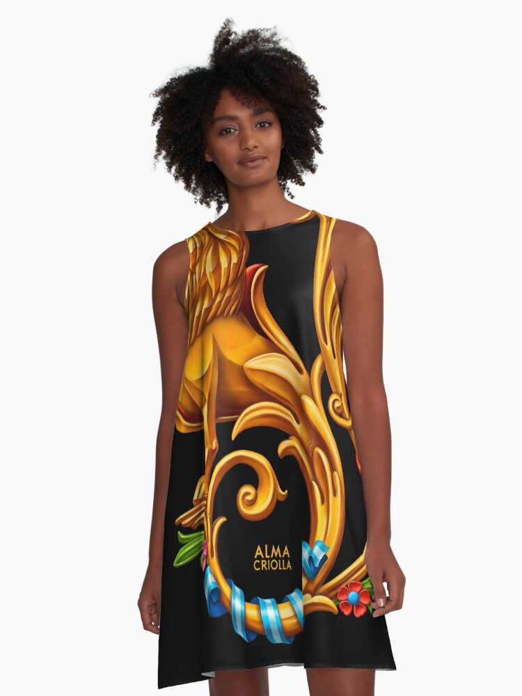 Vestido acampanado «Alma Criolla Vestido acampanado «Alma Criolla