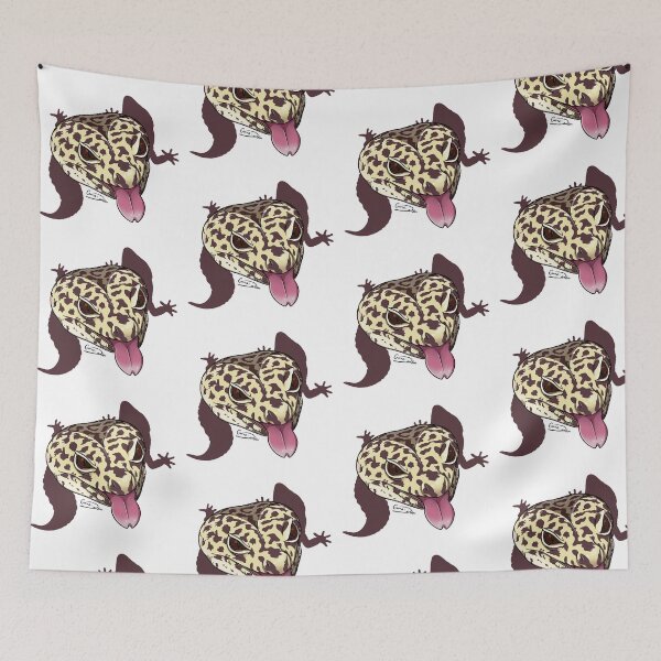 Item preview, Leopard Gecko Head and Silhouette  designed and sold by DenysDoodles.