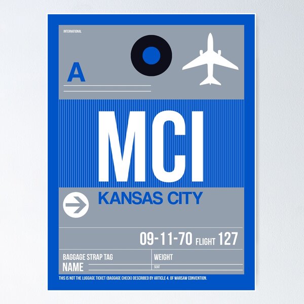 Item preview, Kansas City Luggage Tag 2 designed and sold by Irina March.