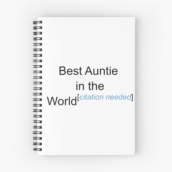 Item preview, Best Auntie in the World - Citation Needed! designed and sold by lyricalshirts.