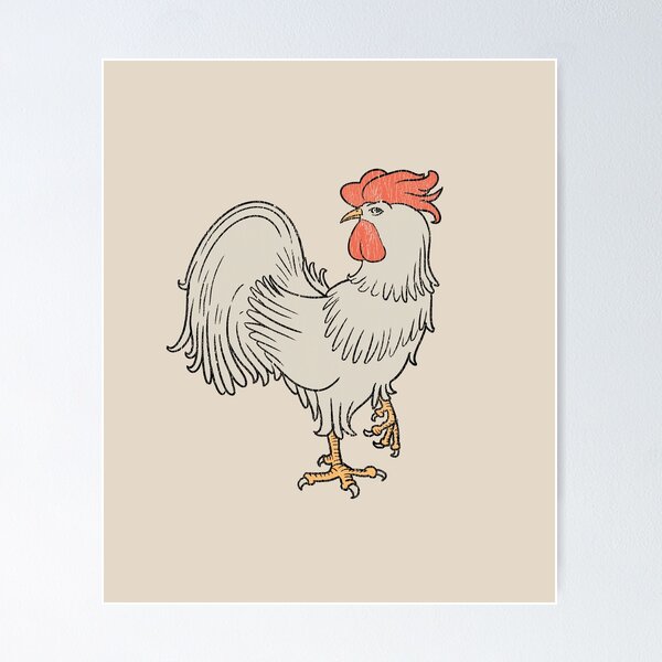 Item preview,  Grunge Retro Rooster Cock designed and sold by Desha001.