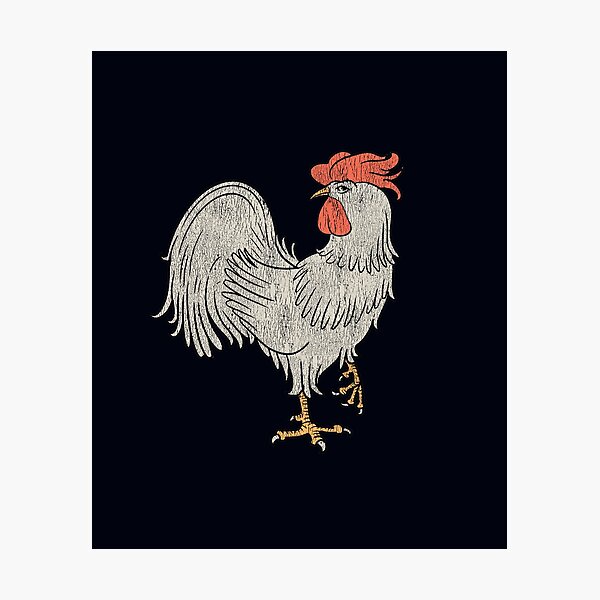 Item preview, Grunge Retro Rooster Cock -  designed and sold by Desha001.