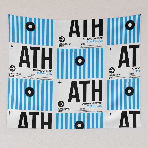 Item preview, Athens Luggage Tag 1 designed and sold by Irina March.