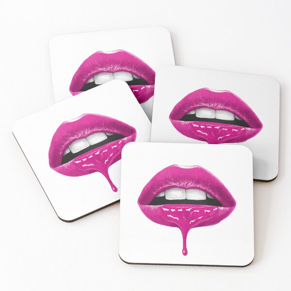 Item preview, Lip Drip Pink Artwork designed and sold by GlowinUp Shop.