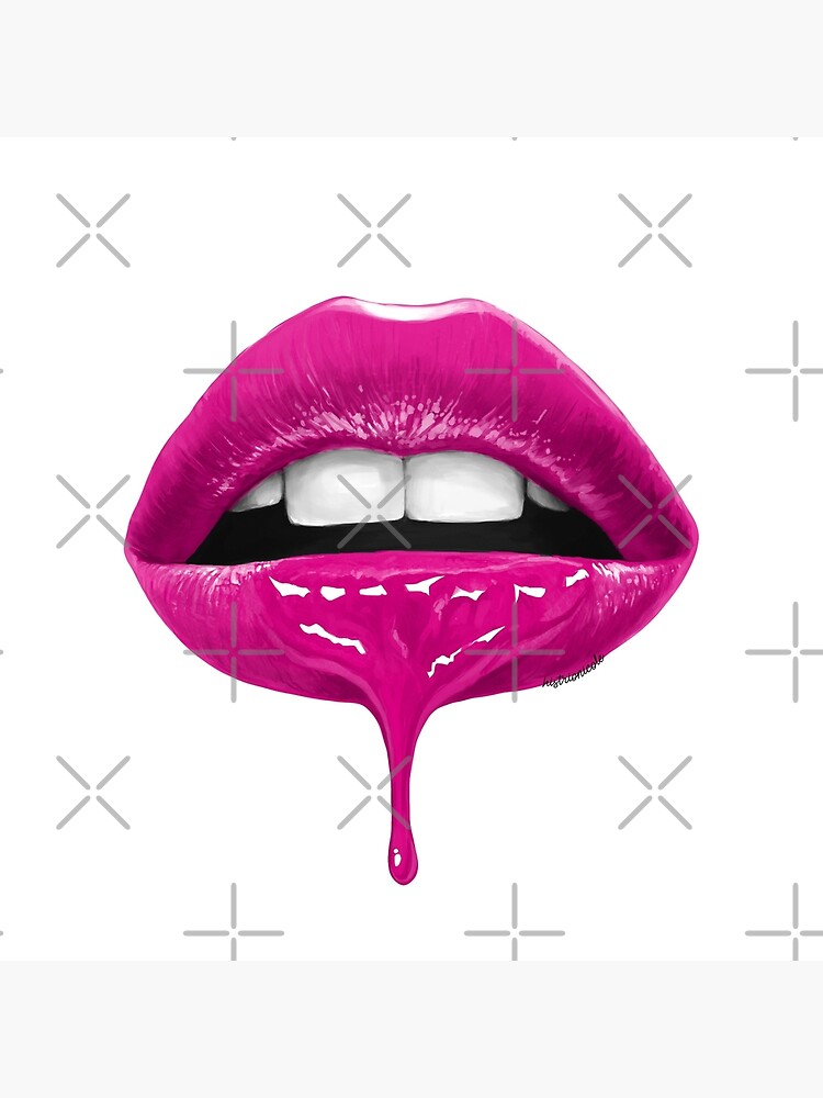 pink lips artwork