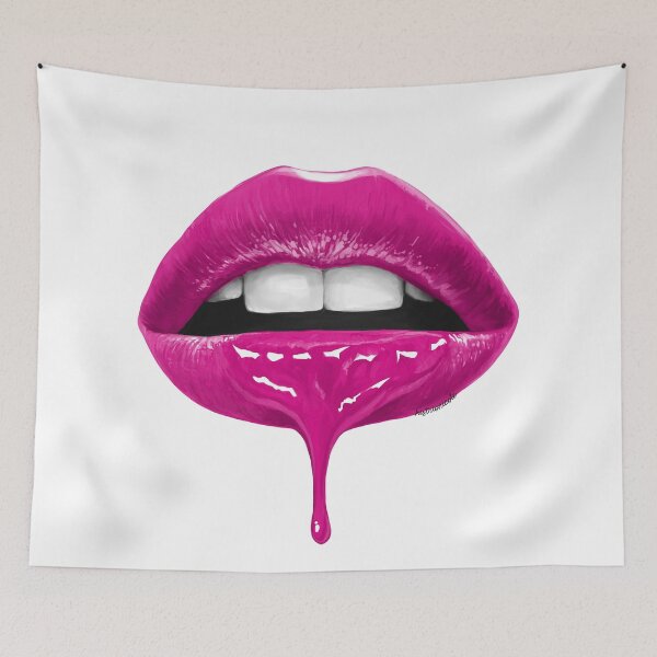 Item preview, Lip Drip Pink Artwork designed and sold by GlowinUp Shop.