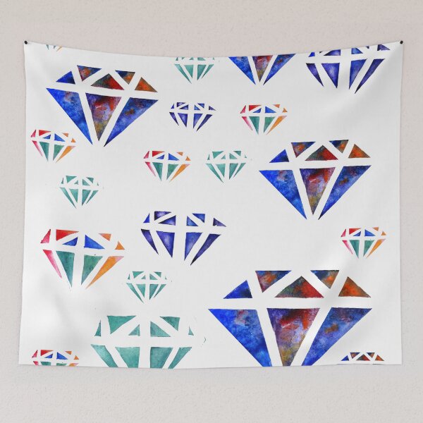 Item preview, Diamonds watercolor pattern designed and sold by Manitarka.
