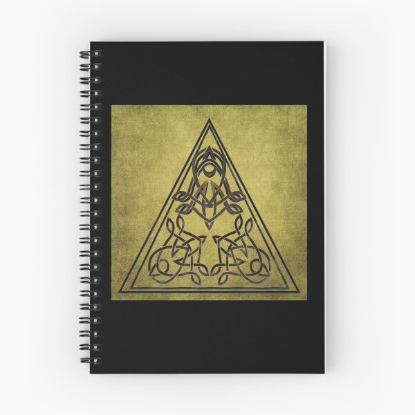 Item preview, Celtic Triangle Golden Metalwork designed and sold by GrimalkinStudio.