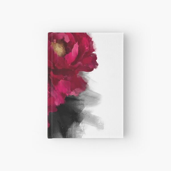 Red Peonies Hardcover Journal