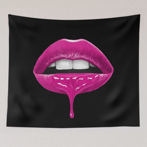 Item preview, Lip Drip Pink Artwork designed and sold by GlowinUp Shop.