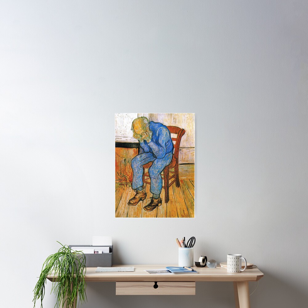 Sorrowing old man  Van Gogh Poster Canvas Picture Print