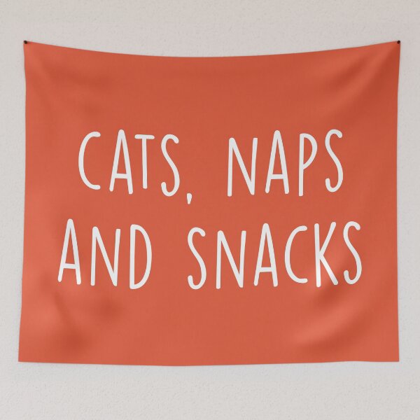 Item preview, Cats, Naps And Snacks Funny Saying designed and sold by quarantine81.