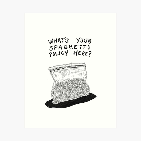 Item preview, What's your spaghetti policy? designed and sold by ajcha.