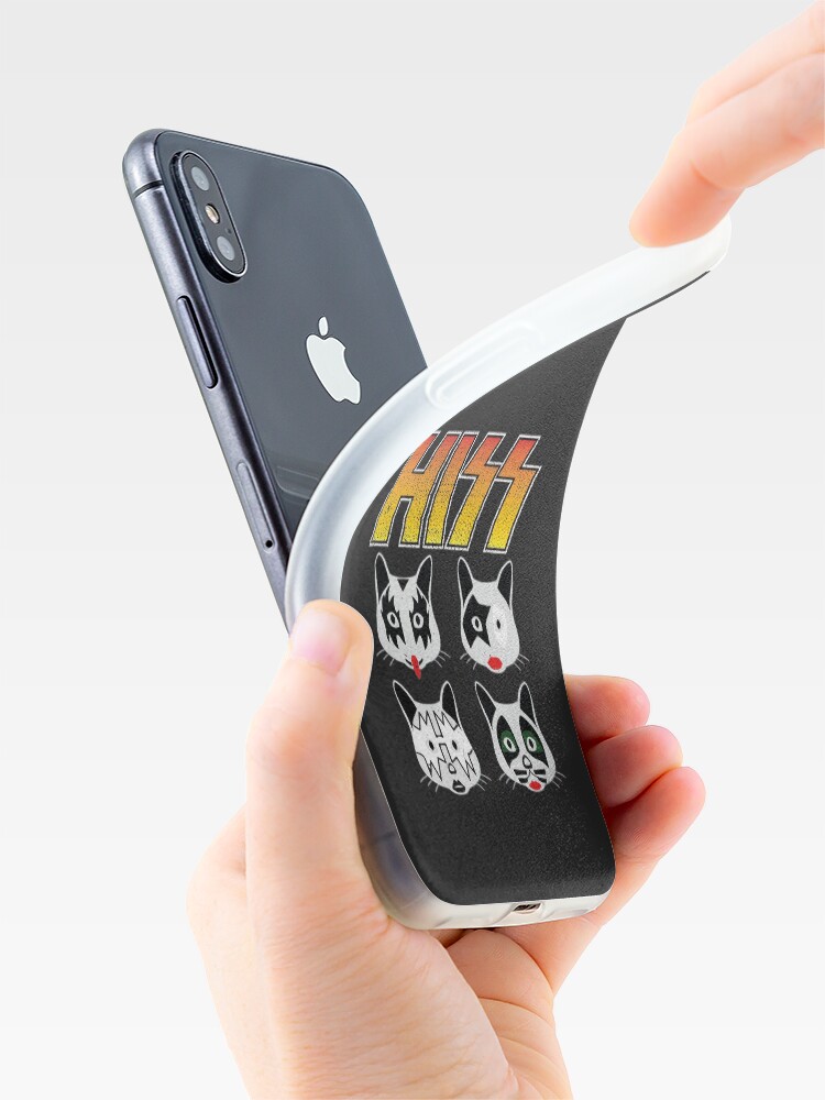 Alternate view of Hiss Kiss - Cats Rock Band iPhone Case & Cover