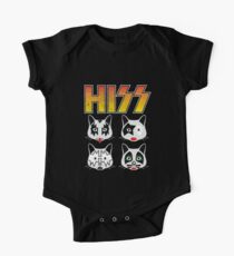 Hiss Kiss - Cats Rock Band Short Sleeve Baby One-Piece