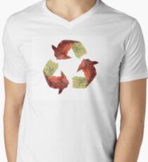 Recycle Men's V-Neck T-Shirt