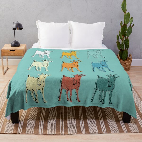 Item preview, Retro Grunge Glitch Art Goat Lover Gift designed and sold by Desha001.